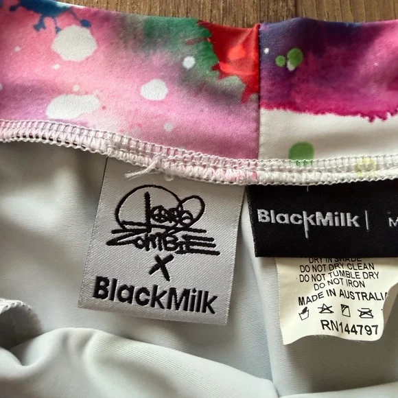 Blackmilk Multicolor meow pocket Lora zombie Watercolor Splash Circle Skirt OG - Picture 5 of 7